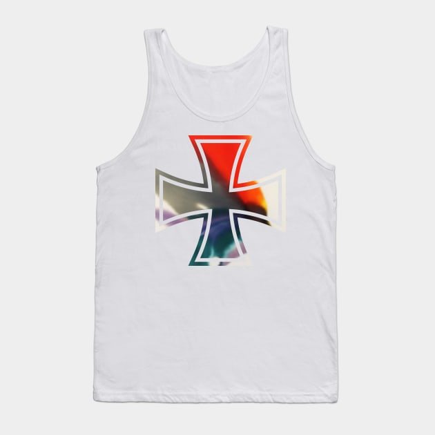 Iron Cross - Tie Dye - One Tank Top by Toby Wilkinson